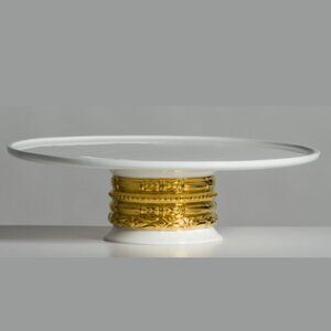 γ5MKγ$450 Katy Briscoe Cakestand 24K Gold Plated